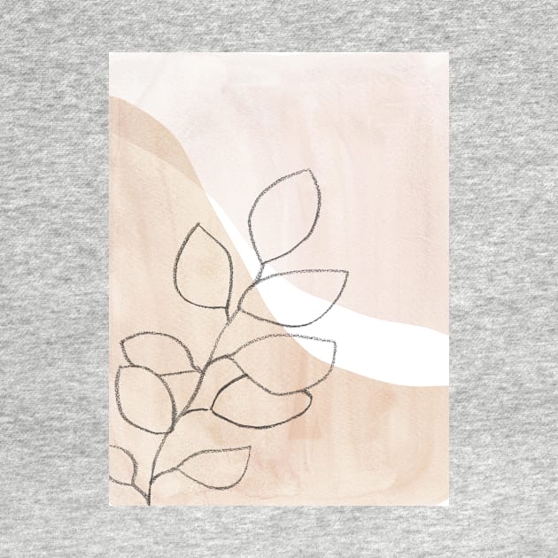 Neutral botanical art by WhalesWay